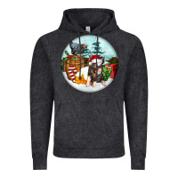 Vintage Black Christmas Pig With Chicken Vintage Hoodie - FaDigitalArtStudio