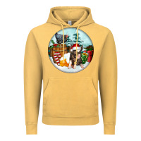 Vintage Mustard Christmas Pig With Chicken Vintage Hoodie - FaDigitalArtStudio