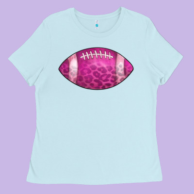 American Football Pink Ladies Tee Designed By Cowcowdesign