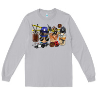 Moon Dust Police Coffee Cups Long Sleeve Tee - FaDigitalArtStudio