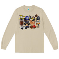Mushroom Police Coffee Cups Long Sleeve Tee - FaDigitalArtStudio