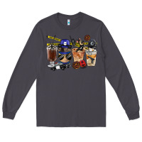 Smoke Police Coffee Cups Long Sleeve Tee - FaDigitalArtStudio