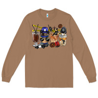 Toasted Coconut Police Coffee Cups Long Sleeve Tee - FaDigitalArtStudio