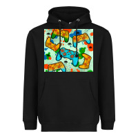 Black gaming controller Heavyweight Hoodie - JahusDesignShop