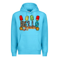Ocean Blue hello summer Premium Hoodie - RacoonDesign
