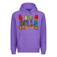 Purple hello summer Premium Hoodie - RacoonDesign