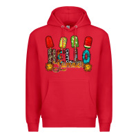 Red hello summer Premium Hoodie - RacoonDesign