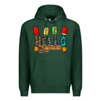 Sports Green hello summer Premium Hoodie - RacoonDesign