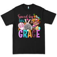 Black Saved by his grace Easter Day Premium Tee - HowdyJamesFarm