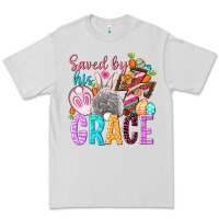 Dove Grey Saved by his grace Easter Day Premium Tee - HowdyJamesFarm