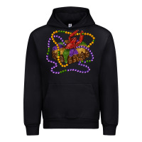 Black mardi gras craw fish king cake with leopard Urban Hoodie - RanaPortraitStore