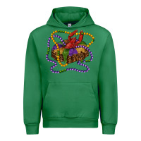 Emerald mardi gras craw fish king cake with leopard Urban Hoodie - RanaPortraitStore