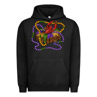 Pigment Black mardi gras craw fish king cake with leopard Urban Hoodie - RanaPortraitStore