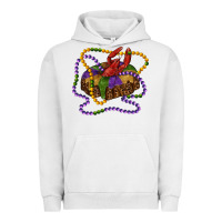 Pigment Lunar Rock mardi gras craw fish king cake with leopard Urban Hoodie - RanaPortraitStore