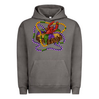 Pigment Tornado mardi gras craw fish king cake with leopard Urban Hoodie - RanaPortraitStore