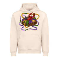 Sandshell mardi gras craw fish king cake with leopard Urban Hoodie - RanaPortraitStore