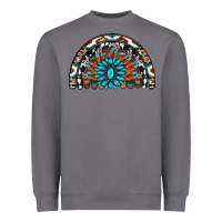 Storm western turquoise aztec cowhide serape  rainbows Heavyweight Sweatshirt - AdoDesignShop