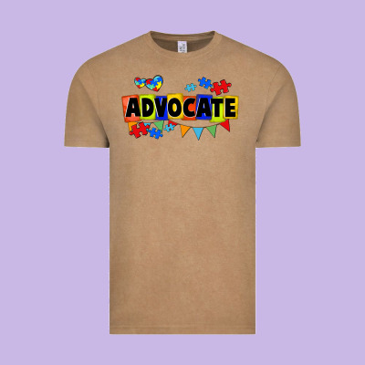 Advocate Autism Vintage Tee Designed By Fadigitalartstudio