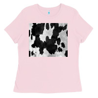 Bubblegum Pink Black White Cowhide Tumbler Ladies Tee - CowCowDesign
