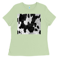 Matcha Black White Cowhide Tumbler Ladies Tee - CowCowDesign