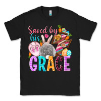 Black Saved by his grace Easter Day Classic Tee - HowdyJamesFarm