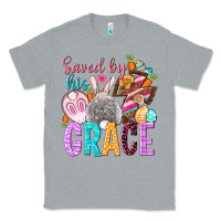 Heather Grey Saved by his grace Easter Day Classic Tee - HowdyJamesFarm