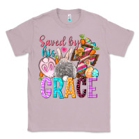 Lilac Saved by his grace Easter Day Classic Tee - HowdyJamesFarm