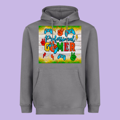 Professional Gamer Heavyweight Hoodie Designed By Jahusdesignshop
