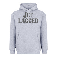 Heather Grey jet lagged cute world traveler & funny vacation pullover hoodie Heavyweight Hoodie - linhVisuals