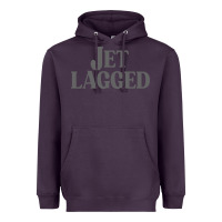 Plum jet lagged cute world traveler & funny vacation pullover hoodie Heavyweight Hoodie - linhVisuals