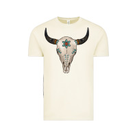 Vintage Arctic Turquoise Bull Skull Vintage Tee - Jasminsmagicworld