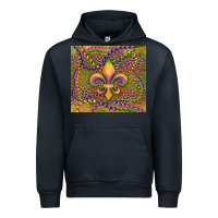 Navy mardi gras fleur de lis Urban Hoodie - RanaPortraitStore