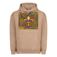 Pigment Burro mardi gras fleur de lis Urban Hoodie - RanaPortraitStore