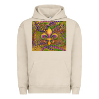 Pigment French Oak mardi gras fleur de lis Urban Hoodie - RanaPortraitStore