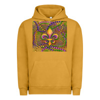 Pigment Peanut Butter mardi gras fleur de lis Urban Hoodie - RanaPortraitStore
