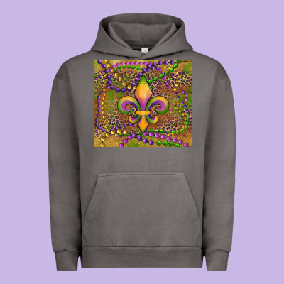 Mardi Gras Fleur De Lis Urban Hoodie Designed By Ranaportraitstore