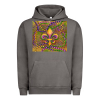 Pigment Tornado mardi gras fleur de lis Urban Hoodie - RanaPortraitStore