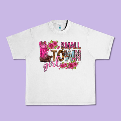 Small Town Girl With Flowers Bbs Urban Heavy Tee Designed By Bundleandbundleshop