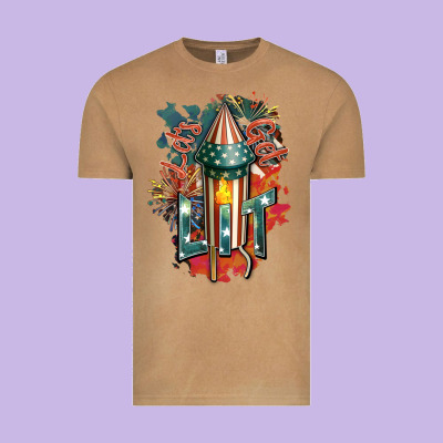 Let's Get Lit Vintage Tee Designed By Fadigitalartstudio