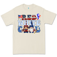 Bone Red white cool with gnomies 4th of july Premium Tee - HowdyJamesFarm
