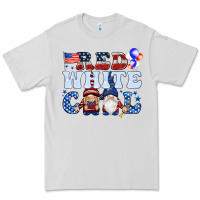 Dove Grey Red white cool with gnomies 4th of july Premium Tee - HowdyJamesFarm