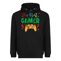 Black the best gamer Heavyweight Hoodie - JahusDesignShop