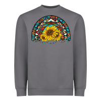 Storm western sunflowers aztec leopard serape  rainbows Heavyweight Sweatshirt - AdoDesignShop