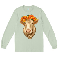 Matcha Charolais Cow Long Sleeve Tee - RanaPortraitStore
