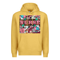 Antique Gold Nurse Premium Hoodie - LillyAllenDesigns