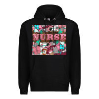Black Nurse Premium Hoodie - LillyAllenDesigns