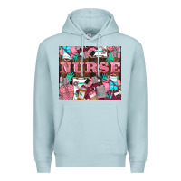 Blue Mist Nurse Premium Hoodie - LillyAllenDesigns