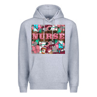 Heather Grey Nurse Premium Hoodie - LillyAllenDesigns