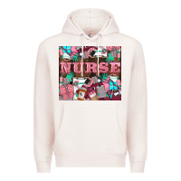 Pale Pink Nurse Premium Hoodie - LillyAllenDesigns
