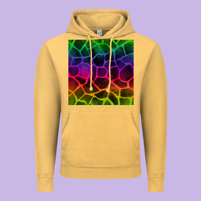 Colorful Giraffe Seamless Pattern Vintage Hoodie Designed By Bundleandbundleshop